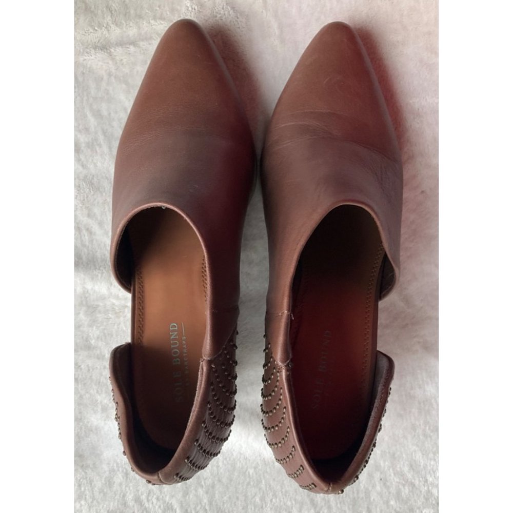 Sole Bound by baretraps Keelin leather open side ankle booties size 7 - Picture 8 of 11